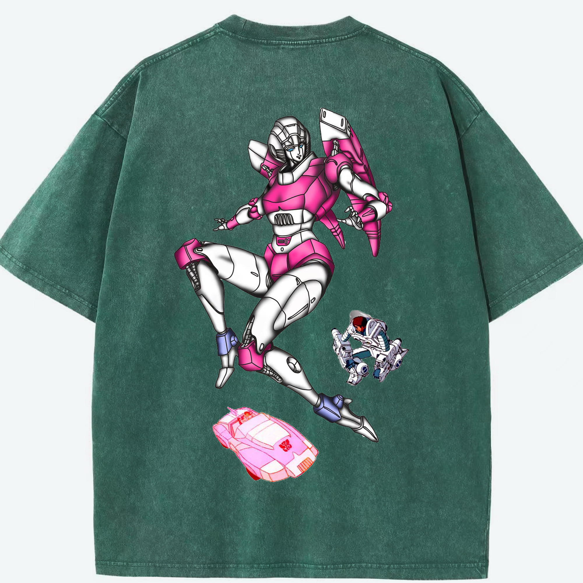 （画像用）  綿100% ヴィンテージ風 半袖Tシャツ（背面プリント）